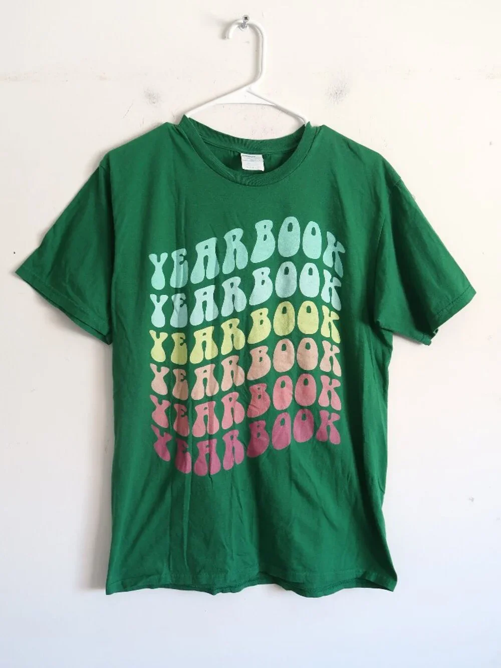 Green Yearbook Graphic Tee - Size Medium